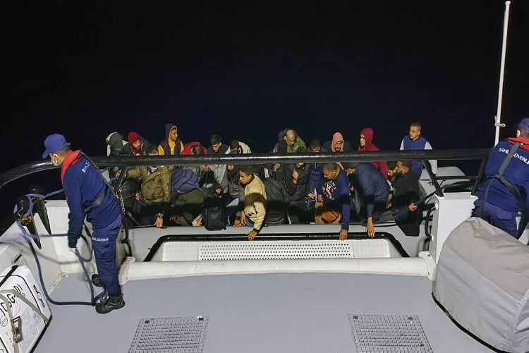 Muğla Datça’da düzensiz göçmenler kurtarıldı