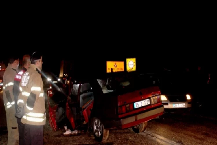 Ödemiş'de trafik kazasında 1 kişi yaralandı