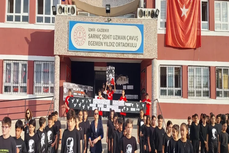 Sarnıç’ta öğrenciler Atatürk’ü unutmadı