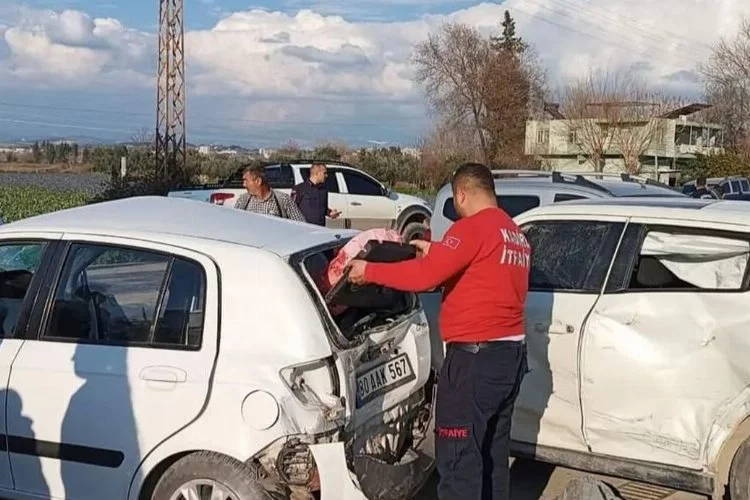 Osmaniye'de zincirleme trafik kazası: Yaralılar var