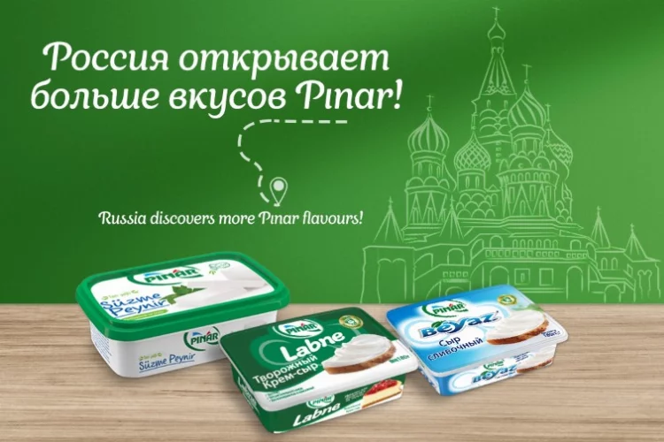 Rusya’ya yapılan peynir ve süt ürünleri ihracatının yüzde 100’ü Pınar Süt’ten