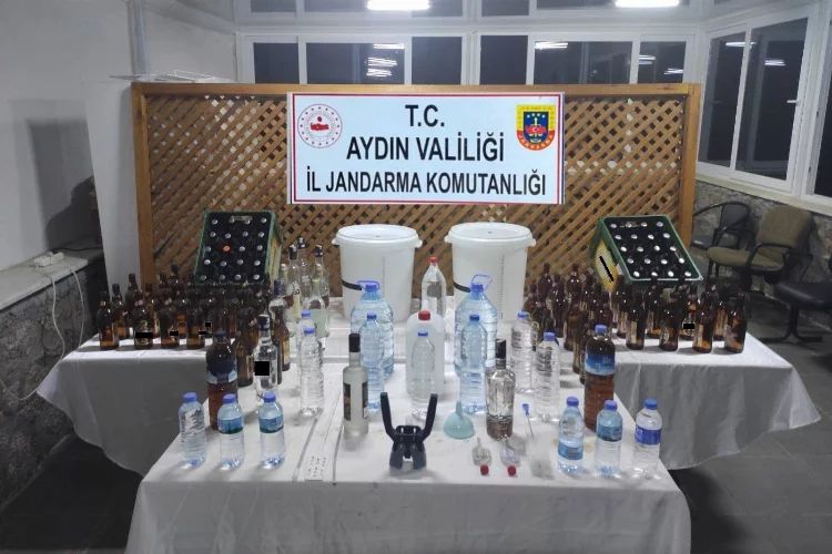 Aydın'da sahte alkol imalathanesine baskını
