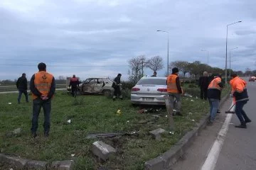 Samsun’da kaza: İki otomobil çarpıştı