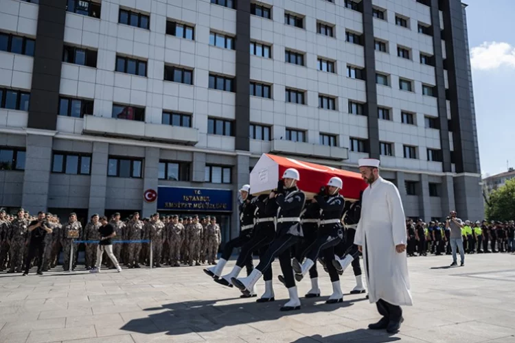Şehit polis Alp Efe Bekit için tören düzenlendi