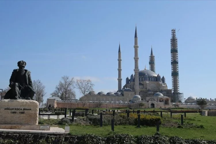 Selimiye Camisi'nde restorasyon çalışmaları devam ediyor
