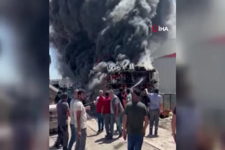 Başkent Ankara'da fabrika yangını