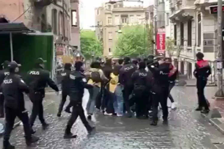Taksim'e çıkmaya çalışanlara gözaltı!
