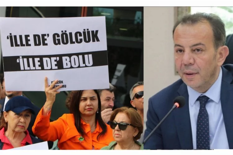 Tanju Özcan'ın eşi de protestoya katıldı: Ben seni protesto ediyorum!