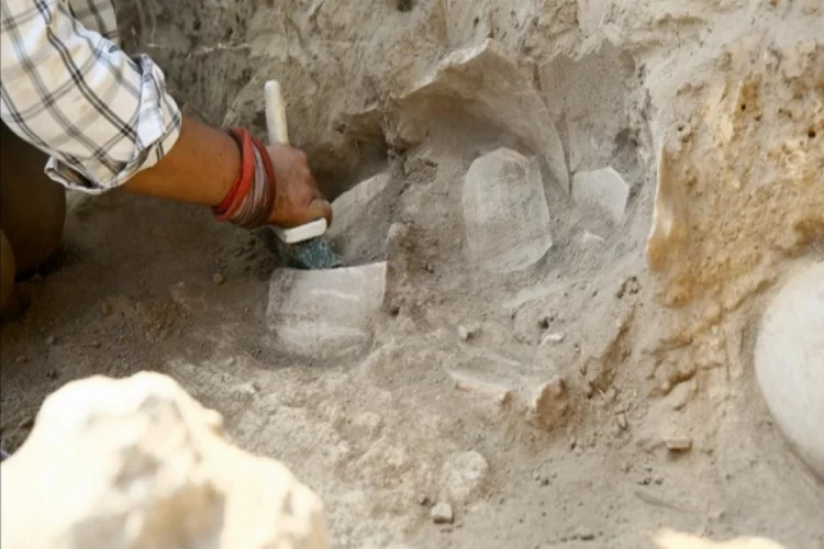 Tatarlı Höyük'te Helenistik Dönem dokuma tezgahlarına ait buluntulara ulaşıldı