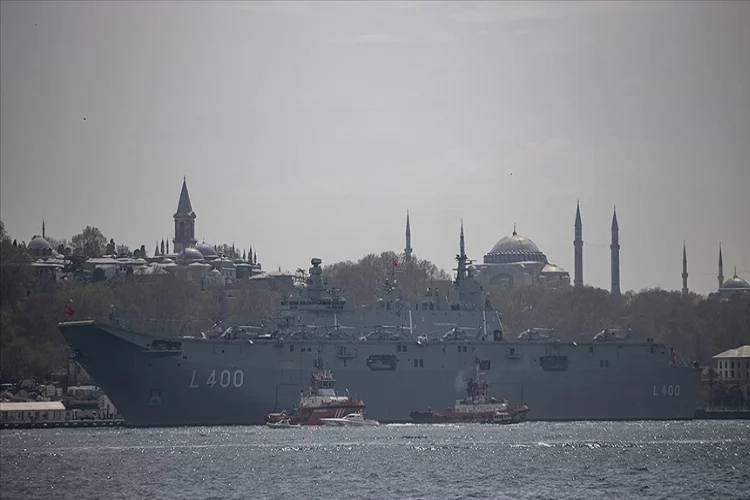 TCG Anadolu gemisi İstanbul'da ziyarete açılacak