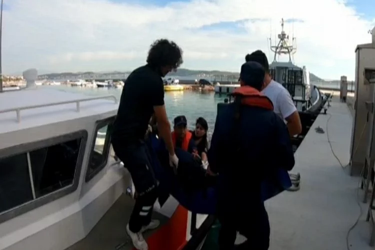 Balıkesir’de bir yolcu dalış teknesinde rahatsızlandı