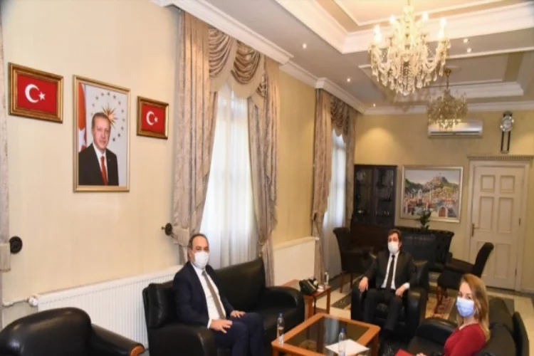 Yatağan Termik Enerji Genel Müdürü Tiryaki, Muğla Valisi Orhan Tavlı'yı ziyaret etti