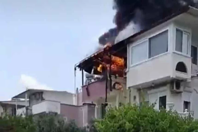 Aydın'da çıkan ev yangını korkuttu