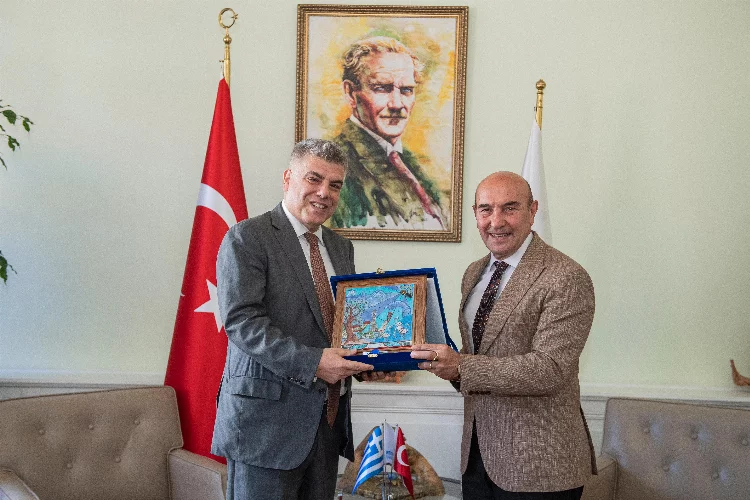 Yunanistan’ın İzmir Başkonsolosu Alexandros Kostas'tan Başkan Soyer’e ziyaret
