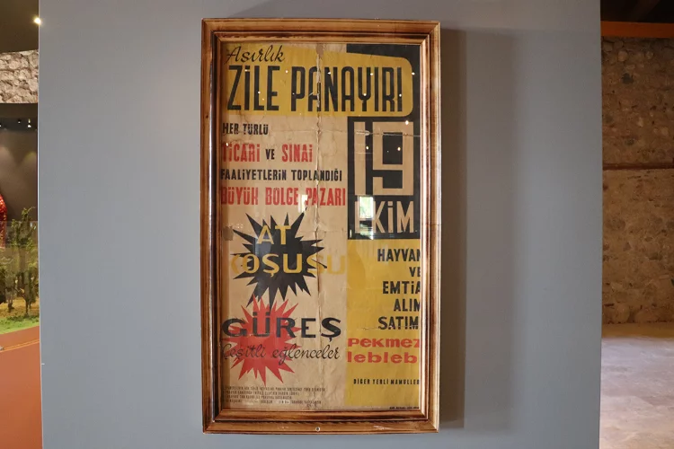 Zile Panayırı’nın 60 yıllık afişi bu müzede sergileniyor